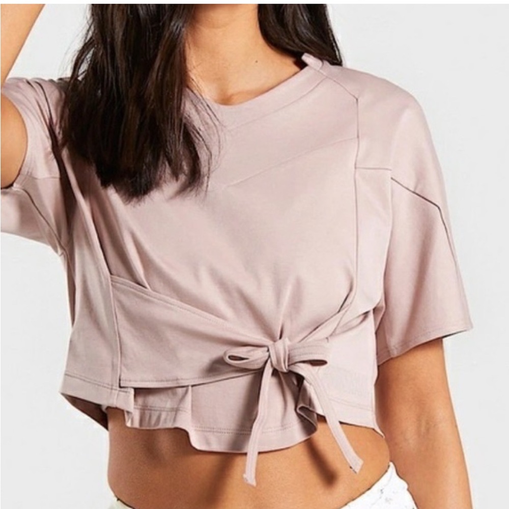Lululemon It’s a Tie Tee Light Pink Top Small Medium